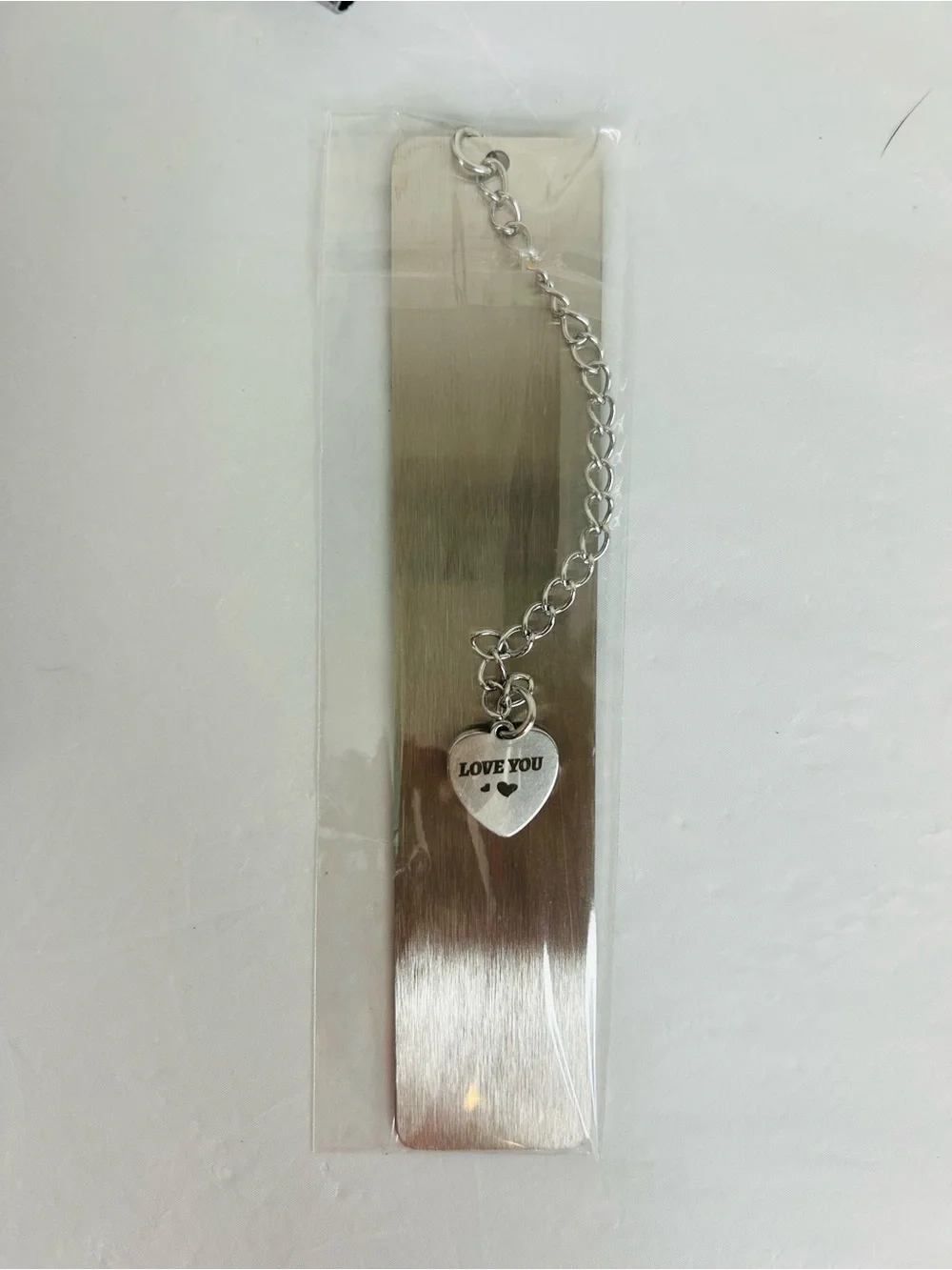 Printed Bamboo Pen & Metal Bookmark Gift Set for Dad- Natural Wood & Silver